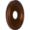 Ekena Millwork Traditional PVC Medallion (Canopies up to 7 1/2"), 13"OD x 3 1/2"ID x 1 1/4"P, Metallic Dark Copper CMP13TRCDC - alternate 4
